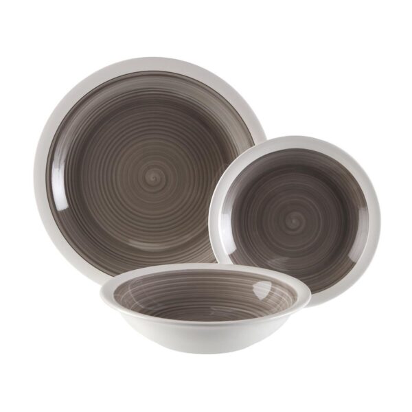 Geschirr Versa Legrand Grau 26,5 x 26,5 cm 18 Stücke