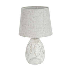 Tischlampe Versa Brasilia Leinen aus Keramik 40 W 20 x 31 cm