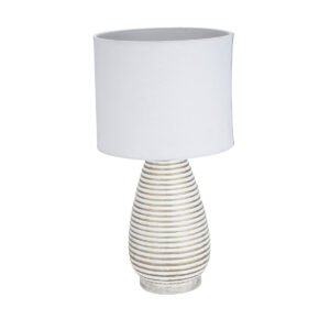 Tischlampe Versa Duna Leinen aus Keramik 40 W 22 x 43,5 cm
