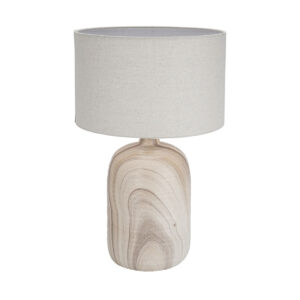 Tischlampe Versa Leinen aus Keramik 40 W 32,5 x 52 cm Rustikal