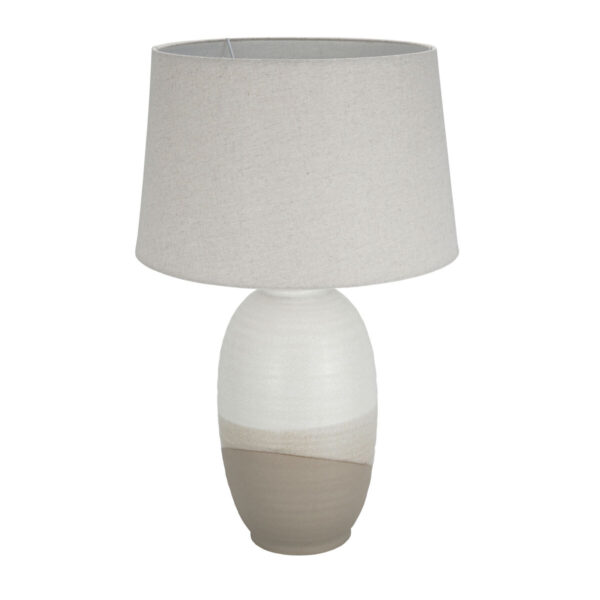 Tischlampe Versa Leinen aus Keramik 40 W 35 x 55 cm