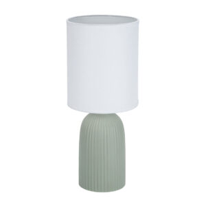 Tischlampe Versa grün Baumwolle aus Keramik 40 W 15 x 36 cm