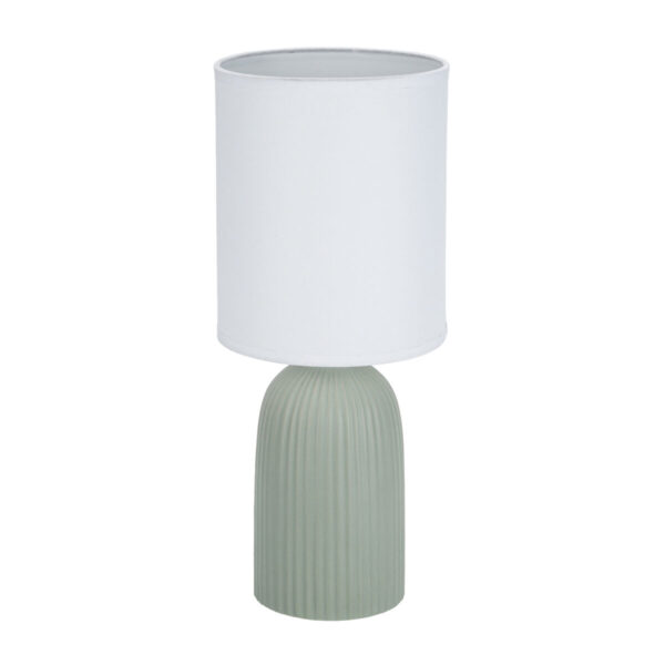 Tischlampe Versa grün Baumwolle aus Keramik 40 W 15 x 36 cm