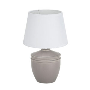 Tischlampe Versa Aurelia Grau Baumwolle aus Keramik 40 W 20 x 31,5 cm