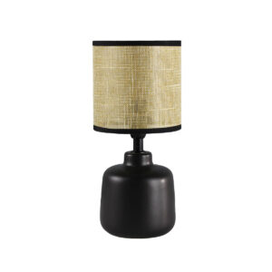 Tischlampe Versa Schwarz aus Keramik 18 x 34 x 18 cm