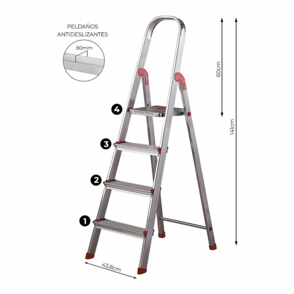 Klappbare Leiter Rolser Aluminium – Bild 5