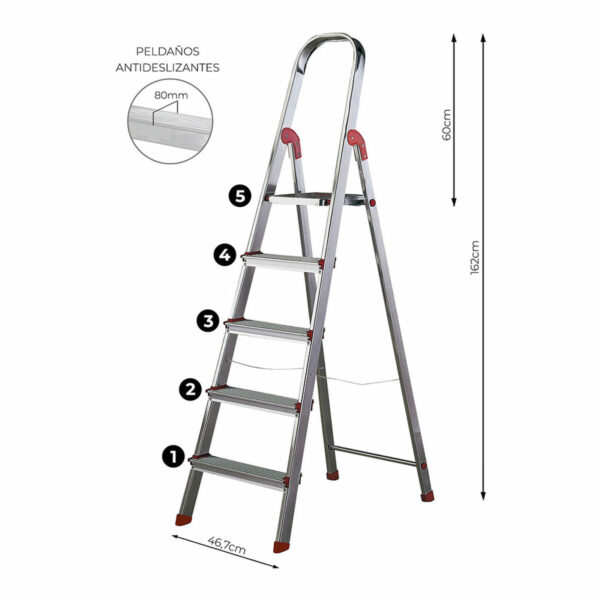 Klappbare Leiter Rolser Aluminium – Bild 5