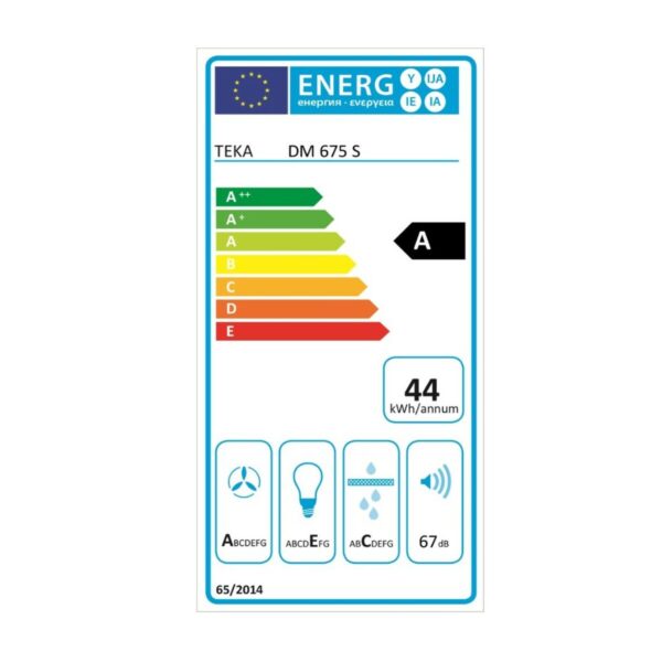 Konventioneller Rauchfang Teka DM675S 60 cm 603 m3/h 67 dB 278W Grau Silberfarben Stahl – Bild 3