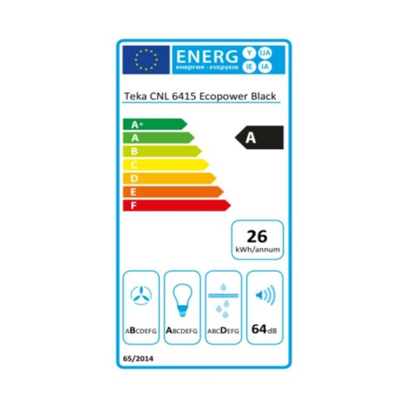 Konventioneller Rauchfang Teka CNL6415BK 60 cm 385 m3/h 64 dB 110W – Bild 3