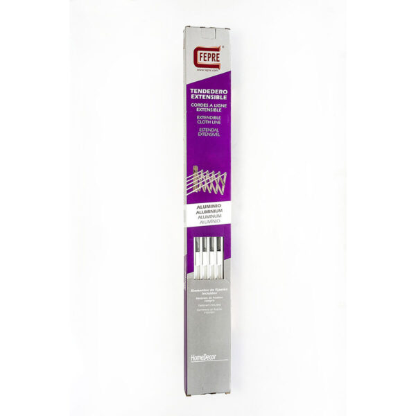 Einziehbare Wäscheleine Aluminium 120 x 70 x 23 cm – Bild 2
