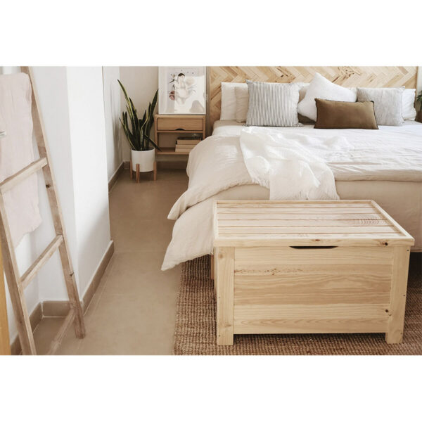 Truhe Astigarraga Braun Kiefer (70 x 48 x 40 cm) – Bild 5