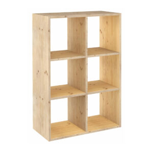 Regal Astigarraga Dinamic 6 Braun natürlich Kiefer 70,8 x 33 x 105,4 cm Eimer Modular