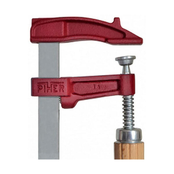 Schraubzwinge Piher M-15 02015 Stahl Buchenholz 15 cm – Bild 6