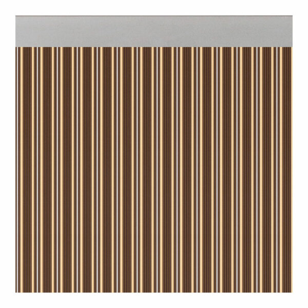 Vorhang Acudam Ferrara Türen Braun Elfenbein Undurchsichtig Außenbereich PVC Aluminium 90 x 210 cm – Bild 2