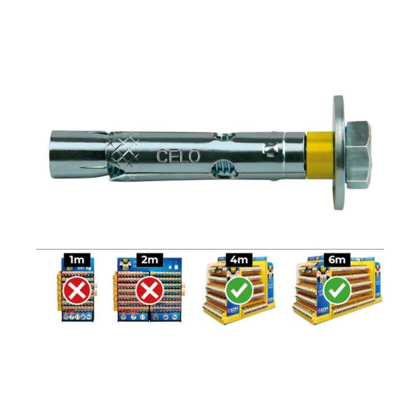 Schraubenkasten CELO Ø 6 X 60 MM Verzinkt – Bild 2