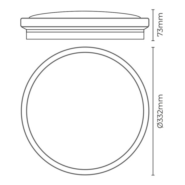 LED-Deckenleuchte EDM 32539 F 18 W 1820 Lm kreisförmig Oberfläche (4000 K) – Bild 4