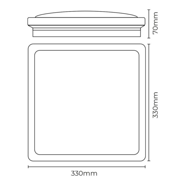 LED-Deckenleuchte EDM 32542 F 18 W 1820 Lm karriert Oberfläche (6400 K) – Bild 4