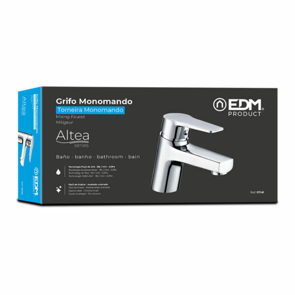 Mischbatterie EDM 01141 Altea Edelstahl Messing Zink 14,5 x 12 cm – Bild 3