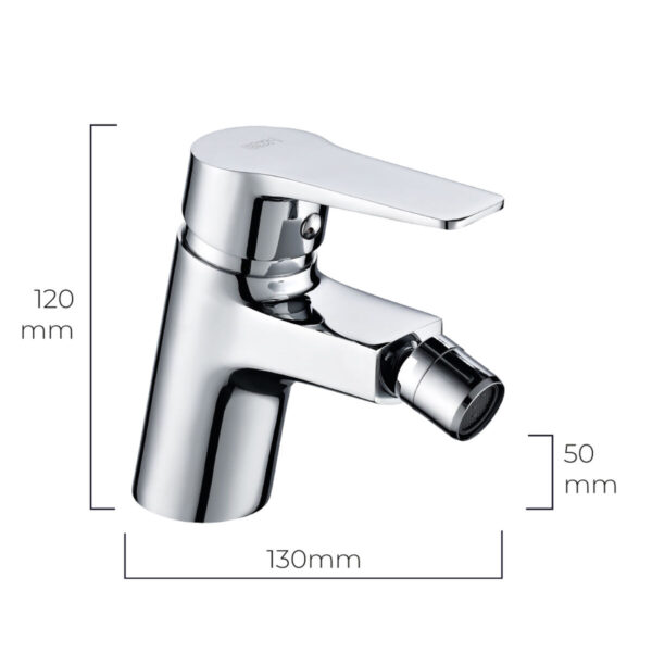 Mischbatterie EDM 01142 Altea Edelstahl Messing Zink Bidet – Bild 2