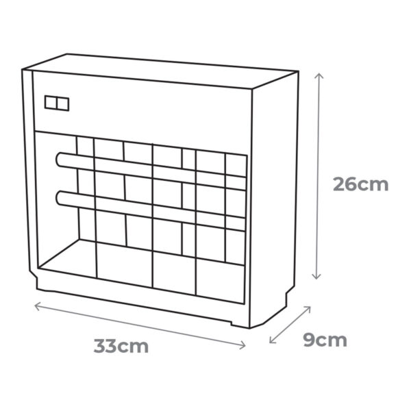 Elektrischer Mückenschutz EDM Silberfarben (33 x 9 x 26 cm) – Bild 2