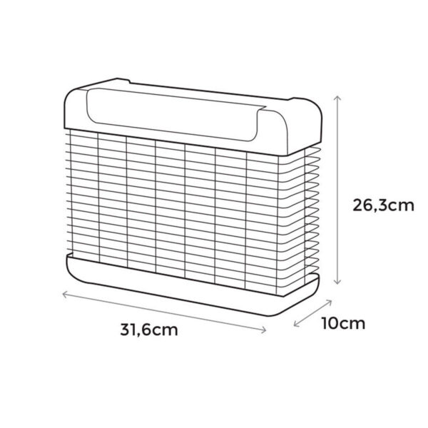 Tötet elektrische Insekten EDM 06524 Schwarz 2100 W 10 W 31,6 x 10 x 26,3 cm Professionell – Bild 2