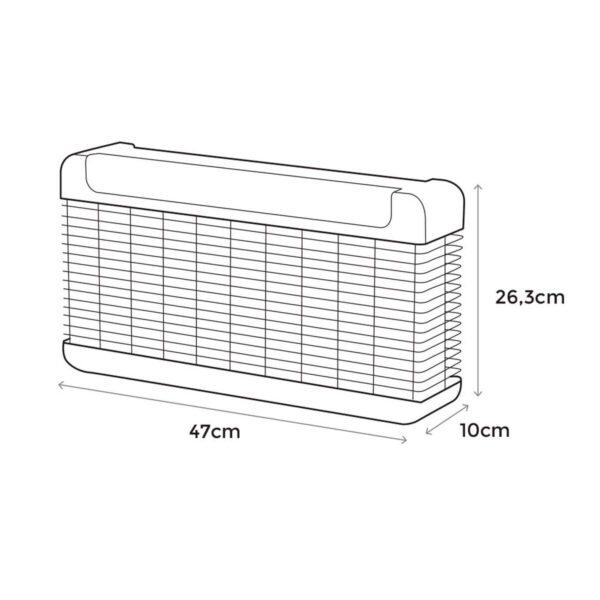 Tötet elektrische Insekten EDM 06525 Schwarz 11 W 13 W 47 x 26,3 x 10 cm Professionell – Bild 2