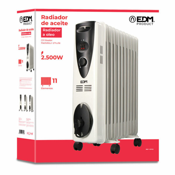 Ölheizung (11 Kammern) EDM 07123 07123 Weiß 2500 W – Bild 3