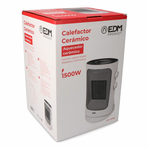 Vertikaler Heizkörper EDM 07186 Grau 1000 - 1500 W Oszillierend – Bild 3