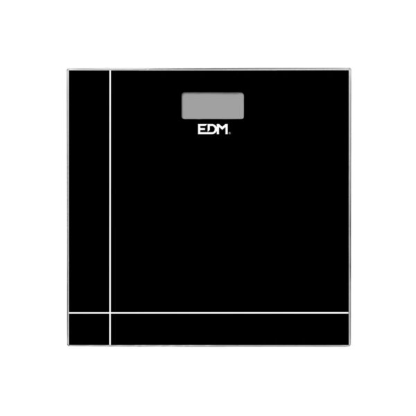 Digitale Personenwaage EDM 07521 Schwarz Kristall 180 kg – Bild 2