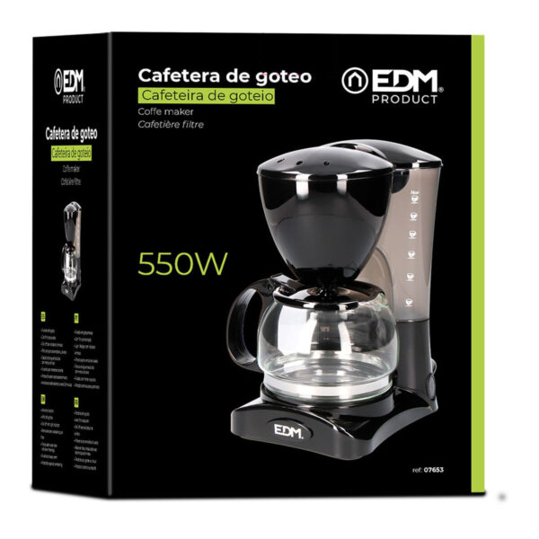 Filterkaffeemaschine EDM 07653 Schwarz 550 W 6 Tassen 0,6 L – Bild 3