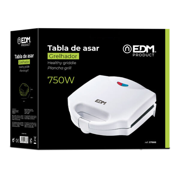 Sandwichmaker EDM 07666 Weiß 750 W – Bild 4