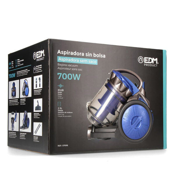 Beutelloser Staubsauger EDM 07696 Blau 700 W – Bild 8