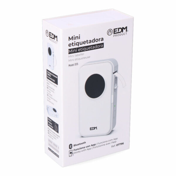 Thermodrucker EDM 07796 07796 Bluetooth Weiß – Bild 5