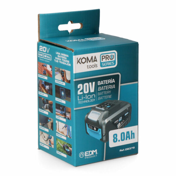 Wiederaufladbare Lithiumbatterie Koma Tools 8 Ah 20 V – Bild 2