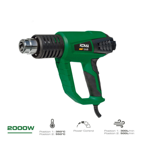 Heißluftgebläse Koma Tools 2000 W – Bild 2