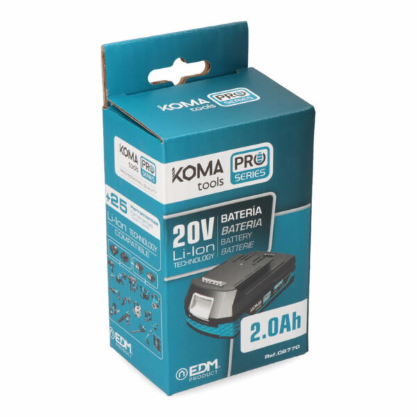 Wiederaufladbare Lithiumbatterie Koma Tools 08772 Pro Series – Bild 4