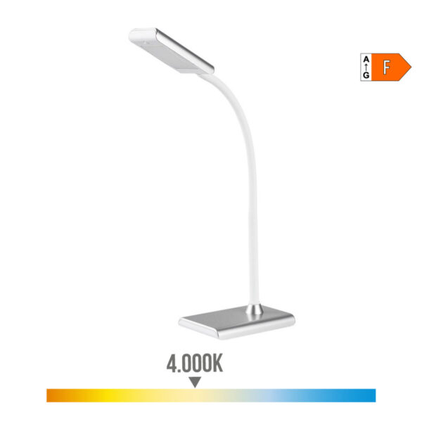 Tischleuchte EDM 30115 Silberfarben Polypropylen 7 W 400 lm 9 x 13 x 33 cm Flexo-/Tischleuchte – Bild 2