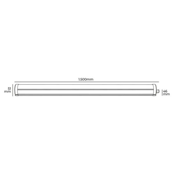 Regel EDM 31408 48 W 150 cm LED Leicht (6400 K) – Bild 4
