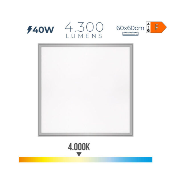 Deckenlampe EDM 31624 Kunststoff 40 W 59,5 x 59,5 x 3,5 cm (4000 K) – Bild 2