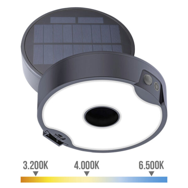 Wandleuchte EDM 31820 Polycarbonat ABS 4 W 500 lm Solar-Gartenpfahl (3000 K) (4000 K) (6500 K) – Bild 2