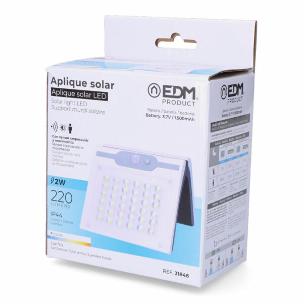 LED-Deckenleuchte EDM 31846 Weiß 2 W 220 lm Solar Bewegungsmelder (6500 K) – Bild 7