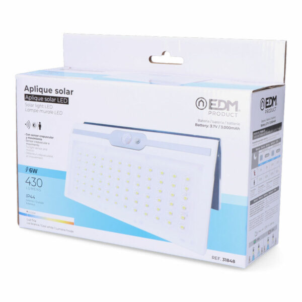 LED-Deckenleuchte EDM 31848 Weiß 6 W 430 Lm 6500 lm Solar Bewegungsmelder 6500 K – Bild 7