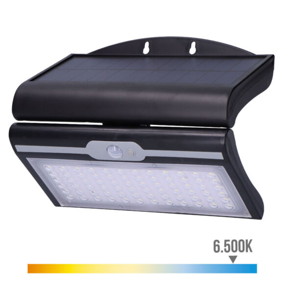 Wandleuchte EDM 31849 Schwarz 6 W 430 Lm 6500 lm Bewegungsmelder Solar (6500 K) – Bild 2