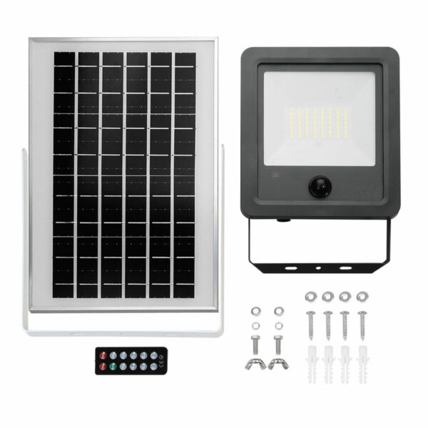 Flutlicht EDM 31863 300 W 1800 Lm 3500 lm Solar Bewegungsmelder (6500 K) – Bild 5