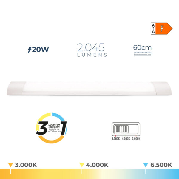 LED-Lampe EDM 31865 F 20 W 2045 Lm (3000 K) (4000 K) (6500 K) – Bild 3