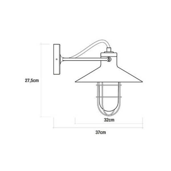 Wandleuchte EDM 32103 Schwarz 60 W – Bild 2