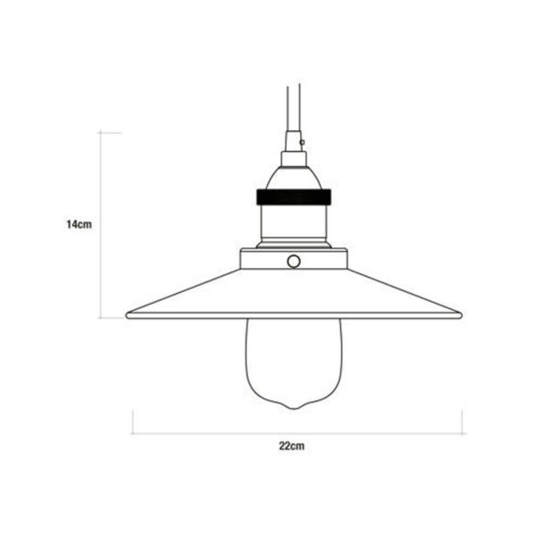 Deckenlampe EDM 32106 Schwarz 60 W Vintage – Bild 2
