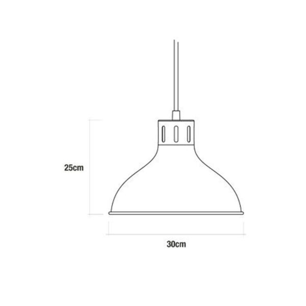Deckenlampe EDM 32111 Deckenlampe Metall 60 W (30 x 25 cm) – Bild 2