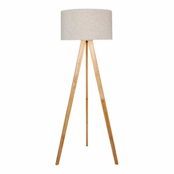 Stehlampe EDM 32159 50 x 150 cm Holz Stoff E27 – Bild 2
