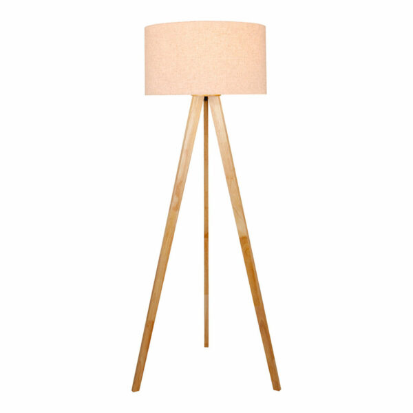 Stehlampe EDM 32159 50 x 150 cm Holz Stoff E27 – Bild 3